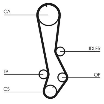 CONTI CT 876 Timing belt