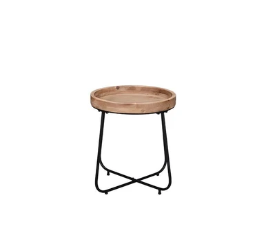 Jil galdiņš 52 cm melns/koka