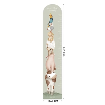 Little Dutch Growth chart wall decall ´Little Farm´