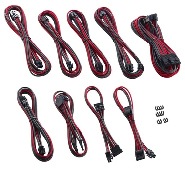 Laidas Cablemod C-Series AXi/HXi/RM, juoda/raudona