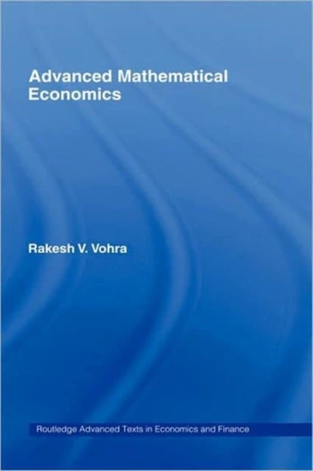 Advanced Mathematical Economics