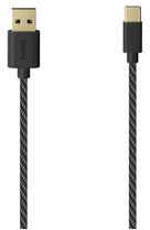 Hama datový kabelis USB na USB-C juoda