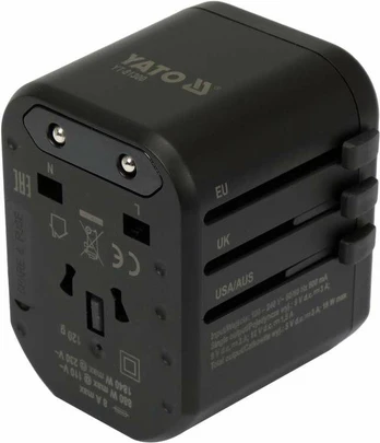 YATO UNIVERSALUS USB / USB-C 18W TRAVEL ADAPTER