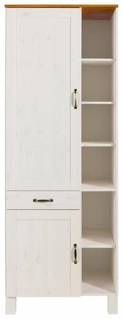 Spintelė Notio Living Dennis 60, balta/ruda