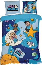 Firstgrade - Jas&Mika Bedsheet Blue - 140 x 200 cm (26-JM-BEDSHEET-BLUE)