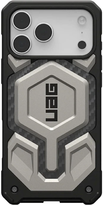 Dėklas UAG Urban Armor Gear case Monach Pro compatible with MagSafe for IPHONE 18 Pro Max/17 Pro Max titanium