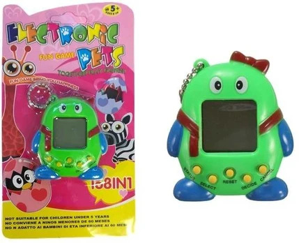 Elektroninis žaidimas gyvūnėlis Tamagotchi, žalias