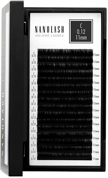 Nanolash VOLUME LASHES false eyelashes 0.12 C #11 mm 1 u