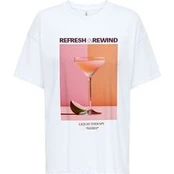 ONLY Marškinėliai Vivvi 15346761 Balta Regular Fit