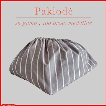 Paklodė su guma - 140x200+20cm.