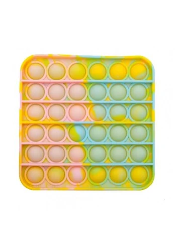 Silikoninis žaislas POP - IT margas kvadratas, 3 m.+