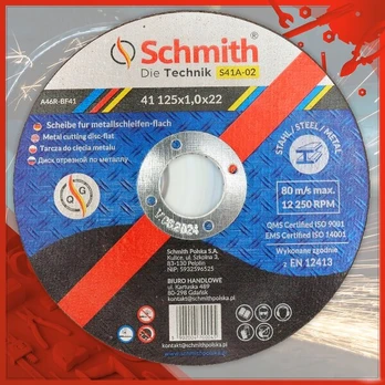 Schmith metalo pjovimo diskai 125mm, 10 vnt.