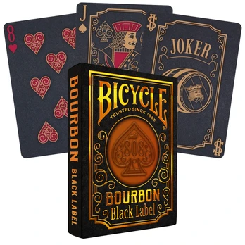 Bourbon Black Label žaidimo kortos Bicycle