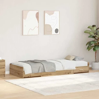 Lova su daiktų laikymo vieta Amatininkų ąžuolas 100 x 200 cm