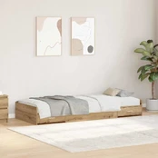 Lova su daiktų laikymo vieta Amatininkų ąžuolas 100 x 200 cm kaina