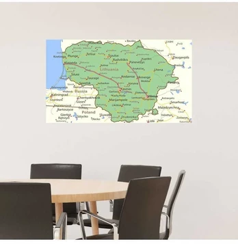 Plakatas Pasaulio žemėlapis (anglų. k.)