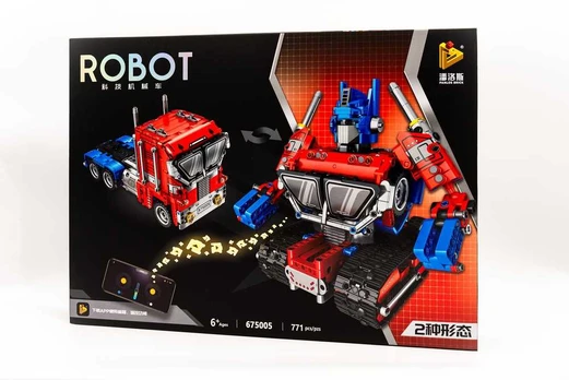 Nuotoliu valdomas konstruktorius "Raudonas robotas"