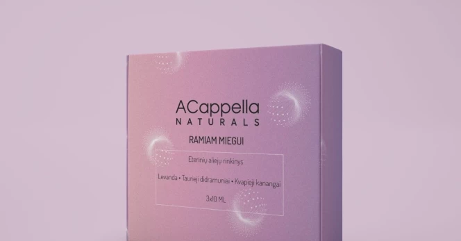 Eterinių aliejų rinkinys ACAPPELLA, ramiam miegui, 3x10 ml