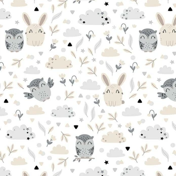 Apsaugėlė lovytei Ankras RABBIT AND OWL 360 cm