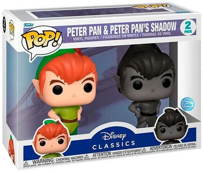 Funko POP pack 2 figures Disney Peter Pan - Peter Pan & Peter Pans Shadow Exclusive