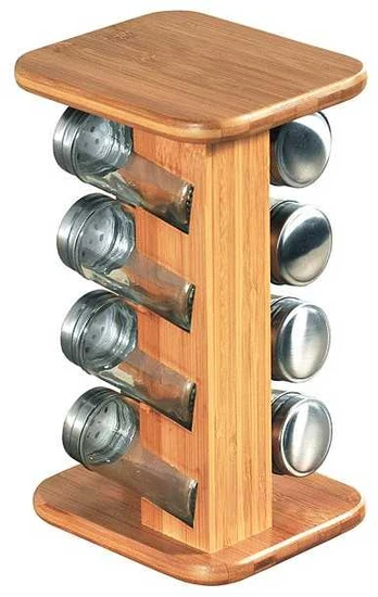 Spice stand, aesthetic organizer with spice containers