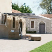 Pastatoma ištraukiama markizė, mėlyna/balta, 600x300cm kaina
