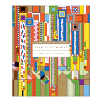 Frank Lloyd Wright Saguaro Cactus And Forms Foil Stamped 1000 Piece Puzzle