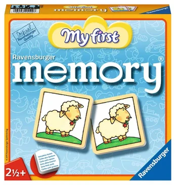 Ravensburger atminties žaidimas „My first memory®“, 2–4 žaid., nuo 2,5 m.