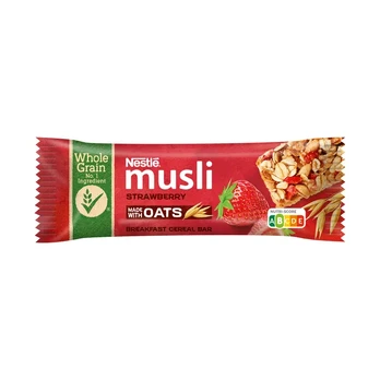 Batonėlis su braškėmis NESTLE MUSLI, 35 g