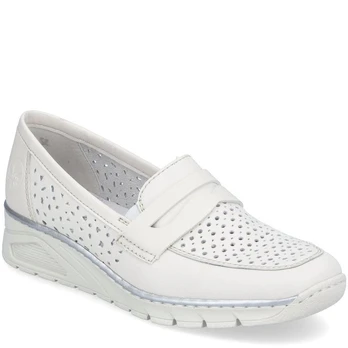Loaferiai moterims, Balta, LOAFERS