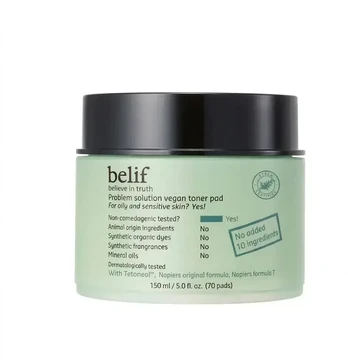 Belif Problem Solution Vegan Toner Pad 15ml