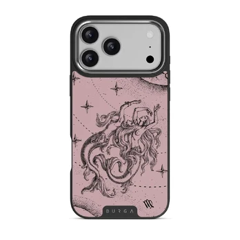 Virgo - iPhone 17 Pro Max Case, Elite Dark (MagSafe) / Silver / Pink