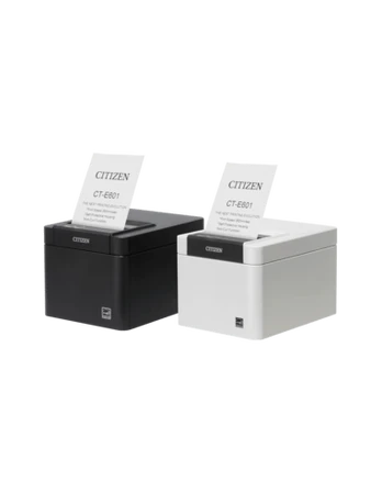 Citizen CT-E601, 8 dots/mm (203 dpi), cutter, USB, black