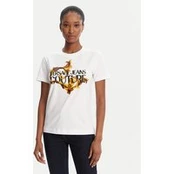 Versace Jeans Couture Marškinėliai 79HAHE06 CJ00E Balta Regular Fit