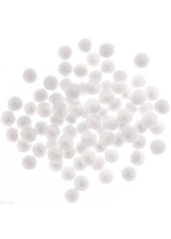 Burbuliukai balti 1,5cm 80vnt