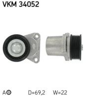 diržo įtempiklis, V formos rumbuotas diržas SKF VKM 34052 kaina