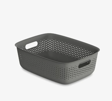Orplast OpenStore krepšelis, 10 l, 39x29x13 cm, pilkas