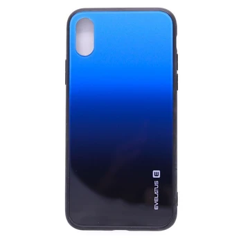 Evelatus Apple iPhone X / Xs Gradient Glass Case 7 Sea Depth