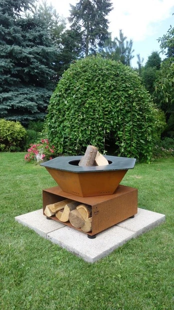Metalinė lauko kepsninė 80 LITTEL CORTEN