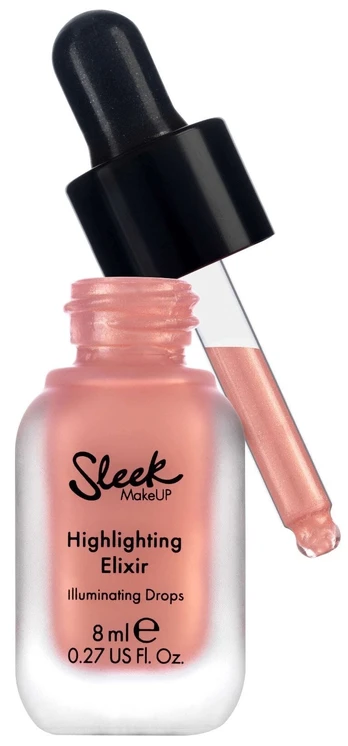 Švytėjimo suteikianti priemonė Sleek MakeUP Highlighting Elixir Illuminating Drops Highlighting Elixir, rožinė sp., she got it glow, 8 ml