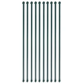 Sodo stulpai, 10vnt., 1m, metalas, žalia spalva kaina