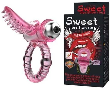 LYBAILE Cock Ring,10 Functions vibe, Rožinė