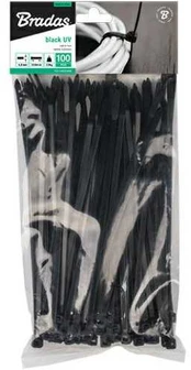 Bradas OPASKA PLASTIK CZARNA 3,6x370/100szt...