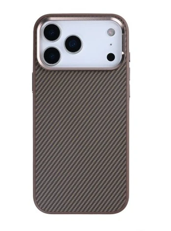 Rixus Mag Carbon With MagSafe For Apple iPhone 17 Pro Brown
