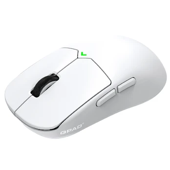 QPAD Mark Model 1, balta - Belaidė pelė
