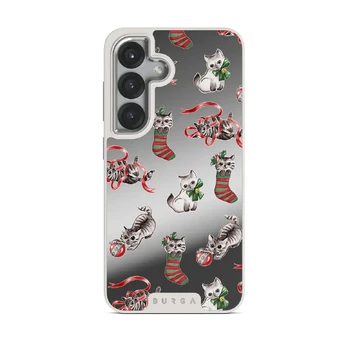 Merry Kitty - Samsung Galaxy S25 Plus Case, Elite Mirror Light (Magnetic) / Silver