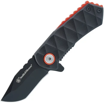 „Spyderco“ Smith&Wesson – sulankstomas peilis 24/7 – 8Cr13MoV – Clip