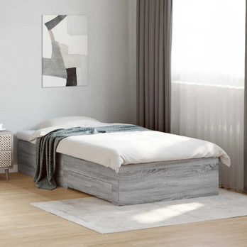 Lovos rėmas su saugojimu Pilka Sonoma 80 x 200 cm