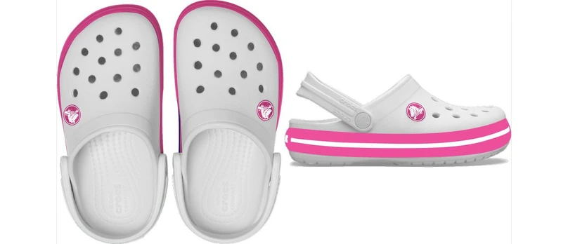 Crocs™ Crocband Clog Kid’s 207005 White/Pink Crush - 27