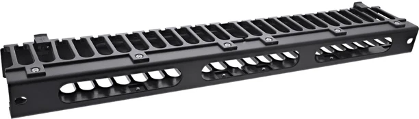 InLine® 19" 1U Cable management panel, RAL 9005 juodas
